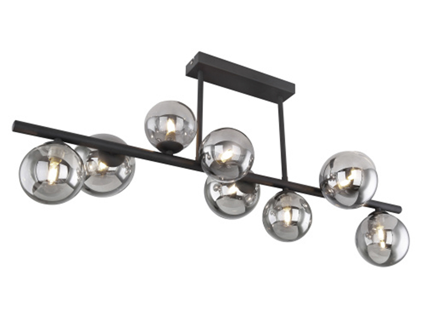 Lampa sufitowa Jonda 9-punktowa szklana transparentna