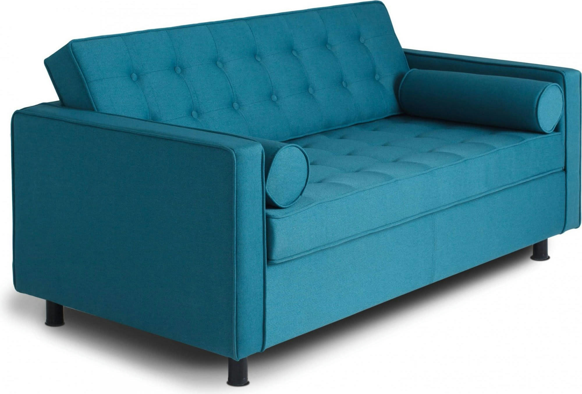 TOPIC - Canapé fixe Tissu Bleu H. assise 34 cm rembourré