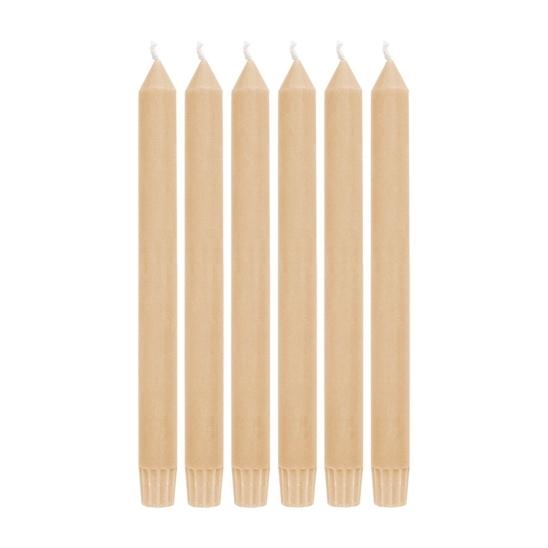 Return to Sender Dinerkaarsen 23 cm geel - set van 6