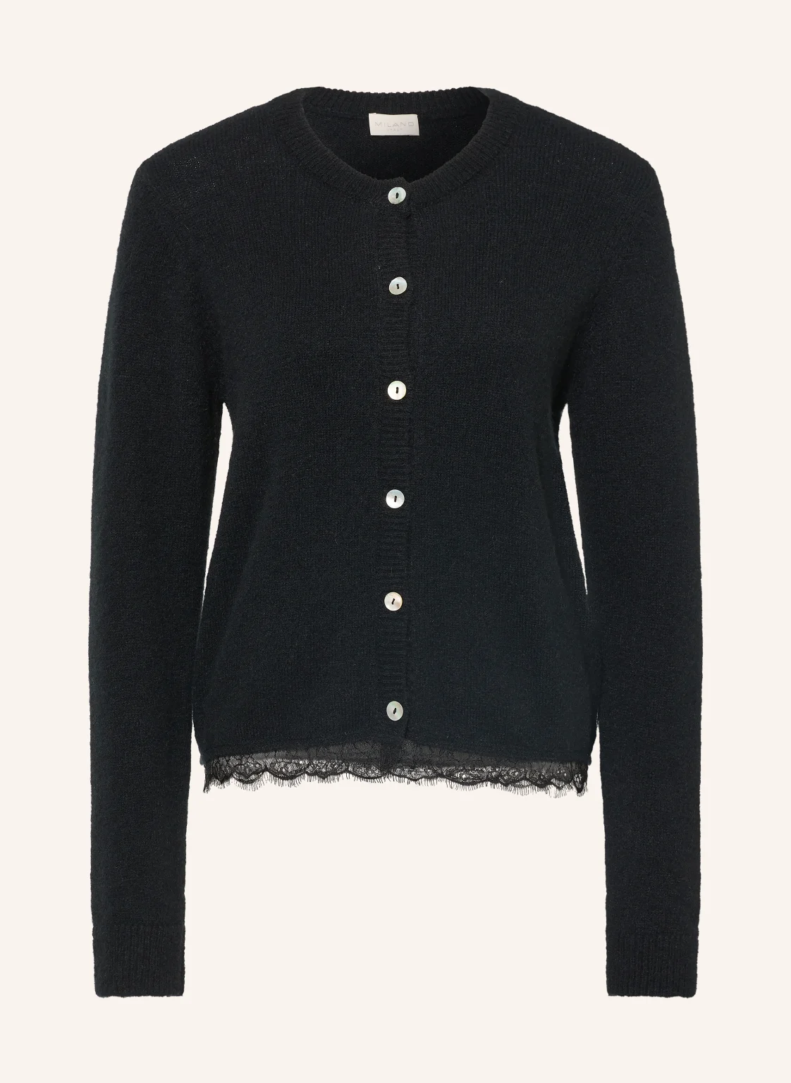 MILANO ITALY Strickjacke mit Spitze