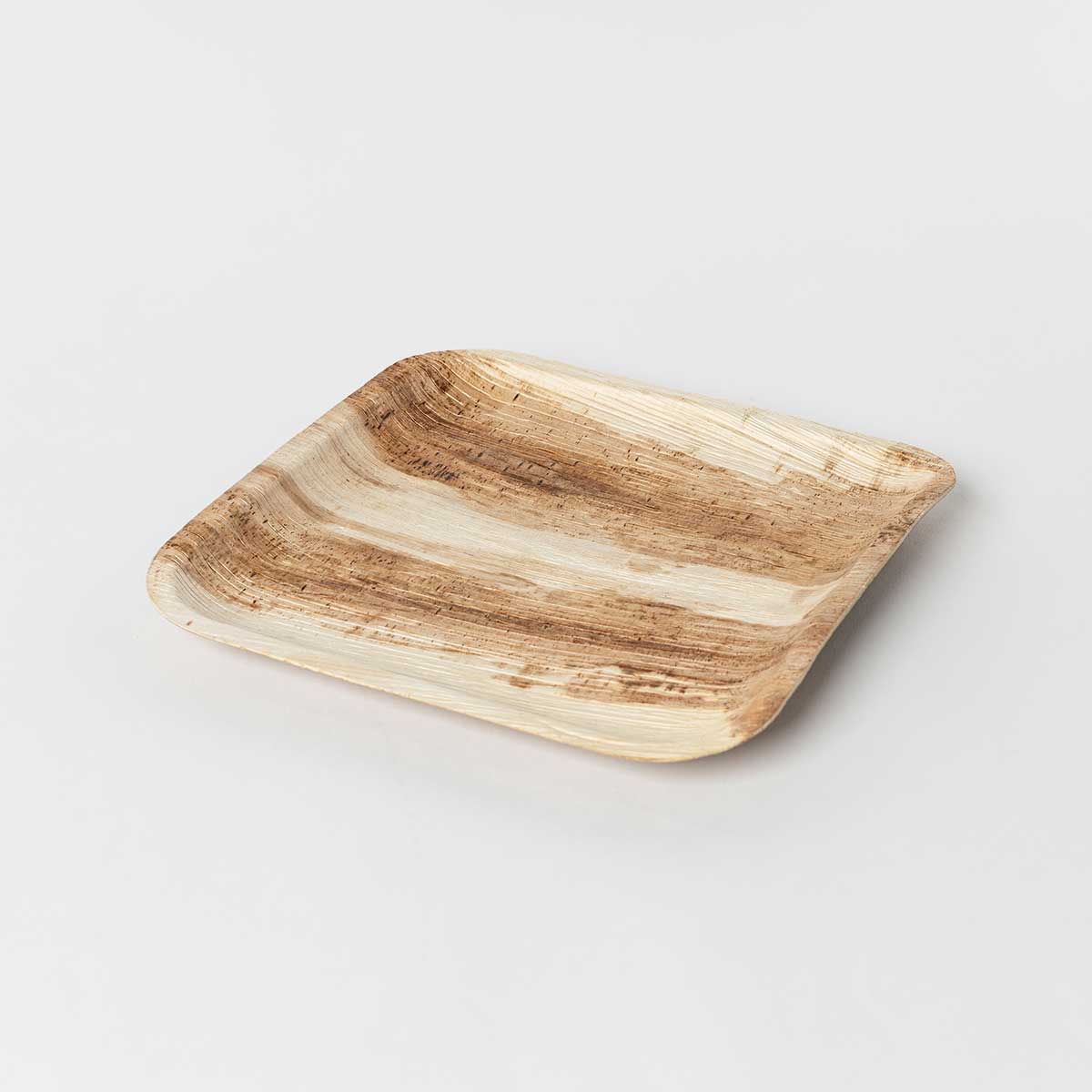 Conjunto De 10 Pratos Quadrados Em Folha De Palma