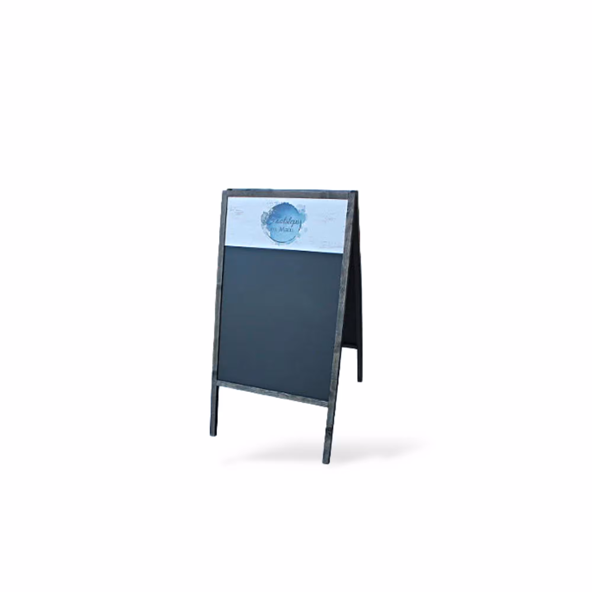 Custom Printed A‑Frame Chalkboard – Personalized Sidewalk Sign for Small Business, Outdoor Menu Board, Double‑Sided Street Display Sign