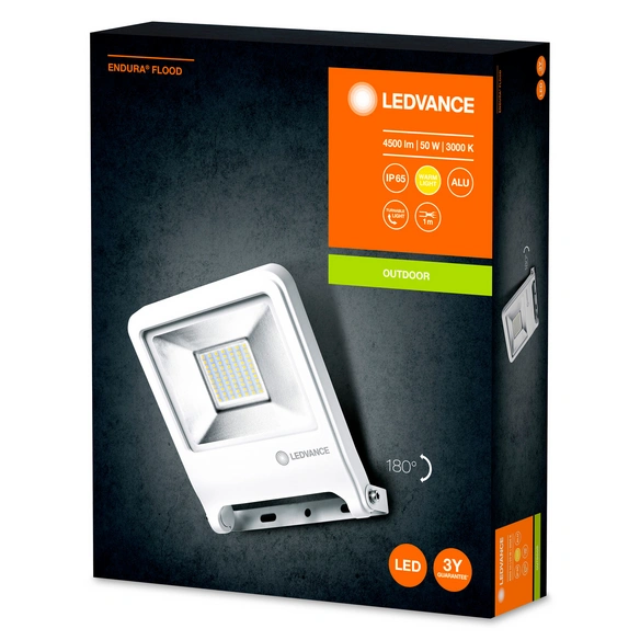 LED-Scheinwerfer »ENDURA® FLOOD Warm White«, Weiß, 50,00 W