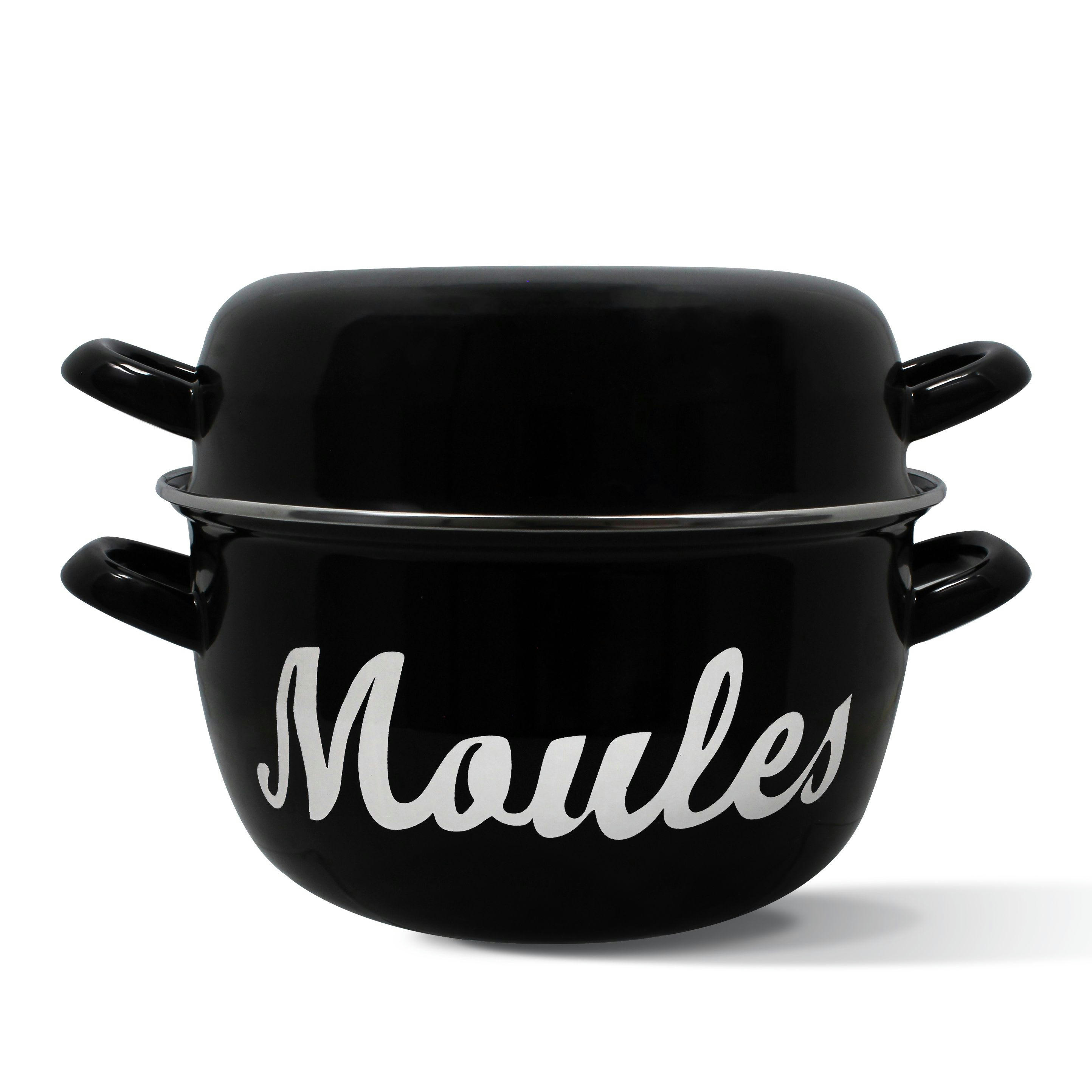- Marmite à moules 5L noire - Ø24cm