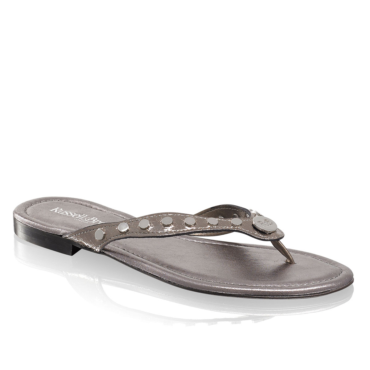 Russell & Bromley DIME Studded Toe Post Sandal
