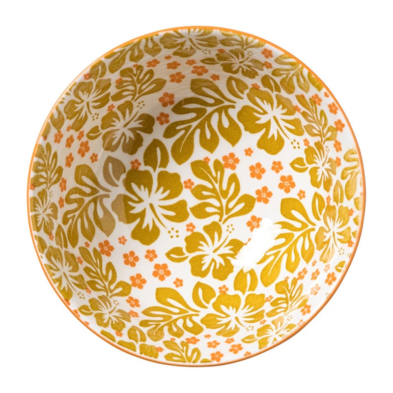 Schaaltje Anouk middel - blauw/geel - &Oslash;12x5.8 cm