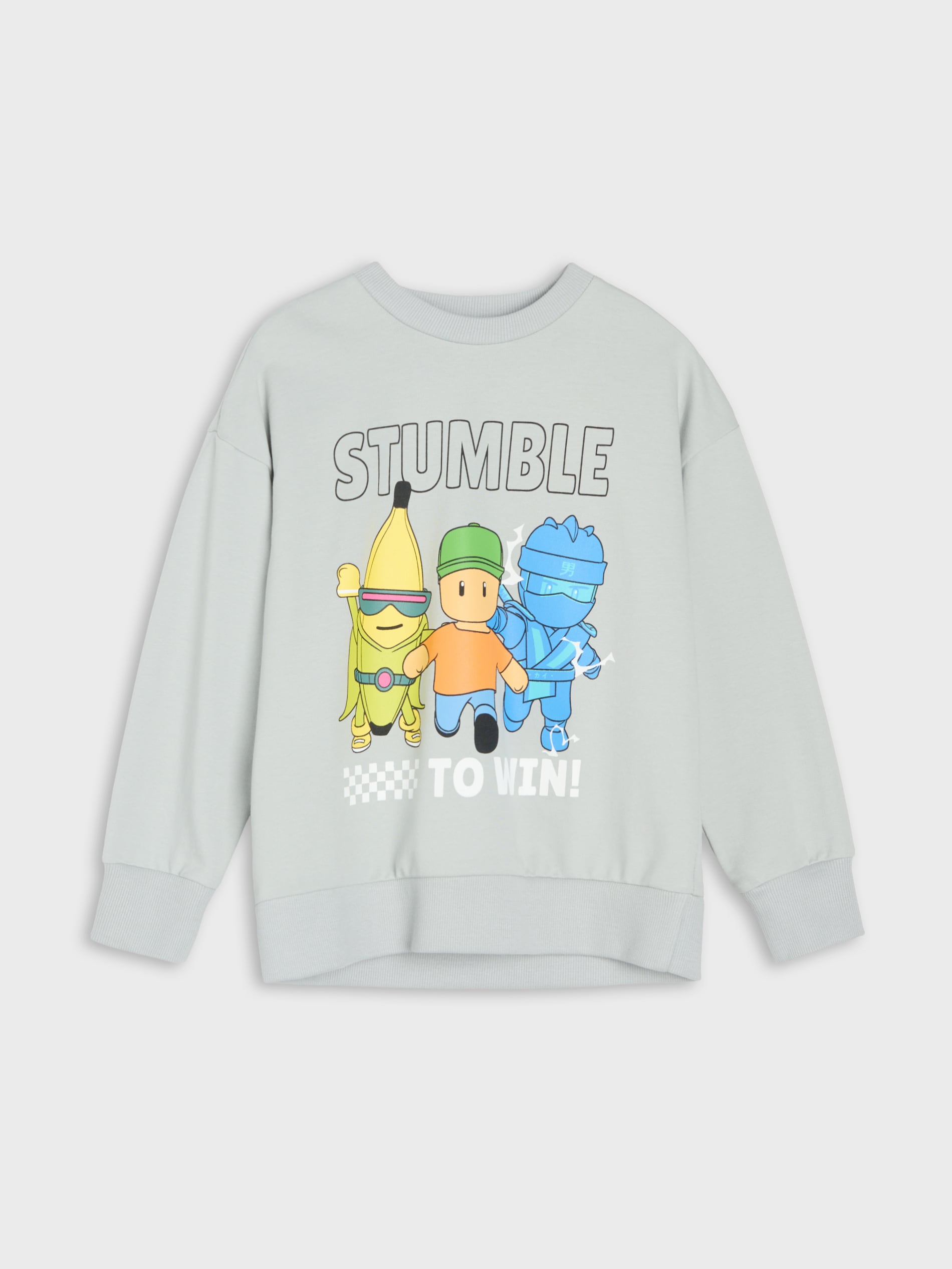 Bluza crewneck z nadrukiem Stumble Guys