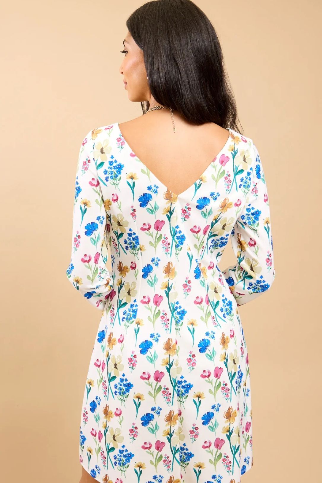 Little Mistress Floral Print Mini Dress