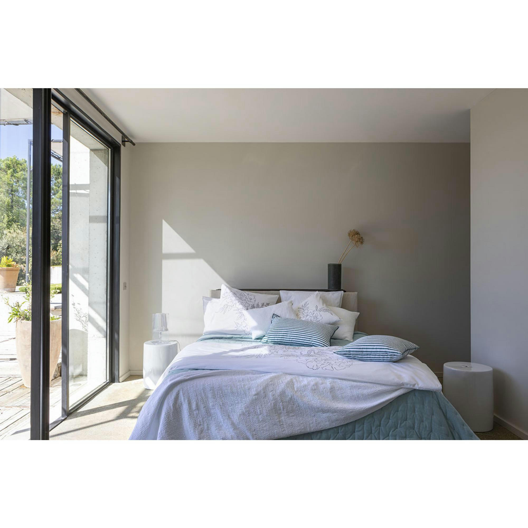 NOCHE - Édredon  Imprimé en coton perle 85 x 200