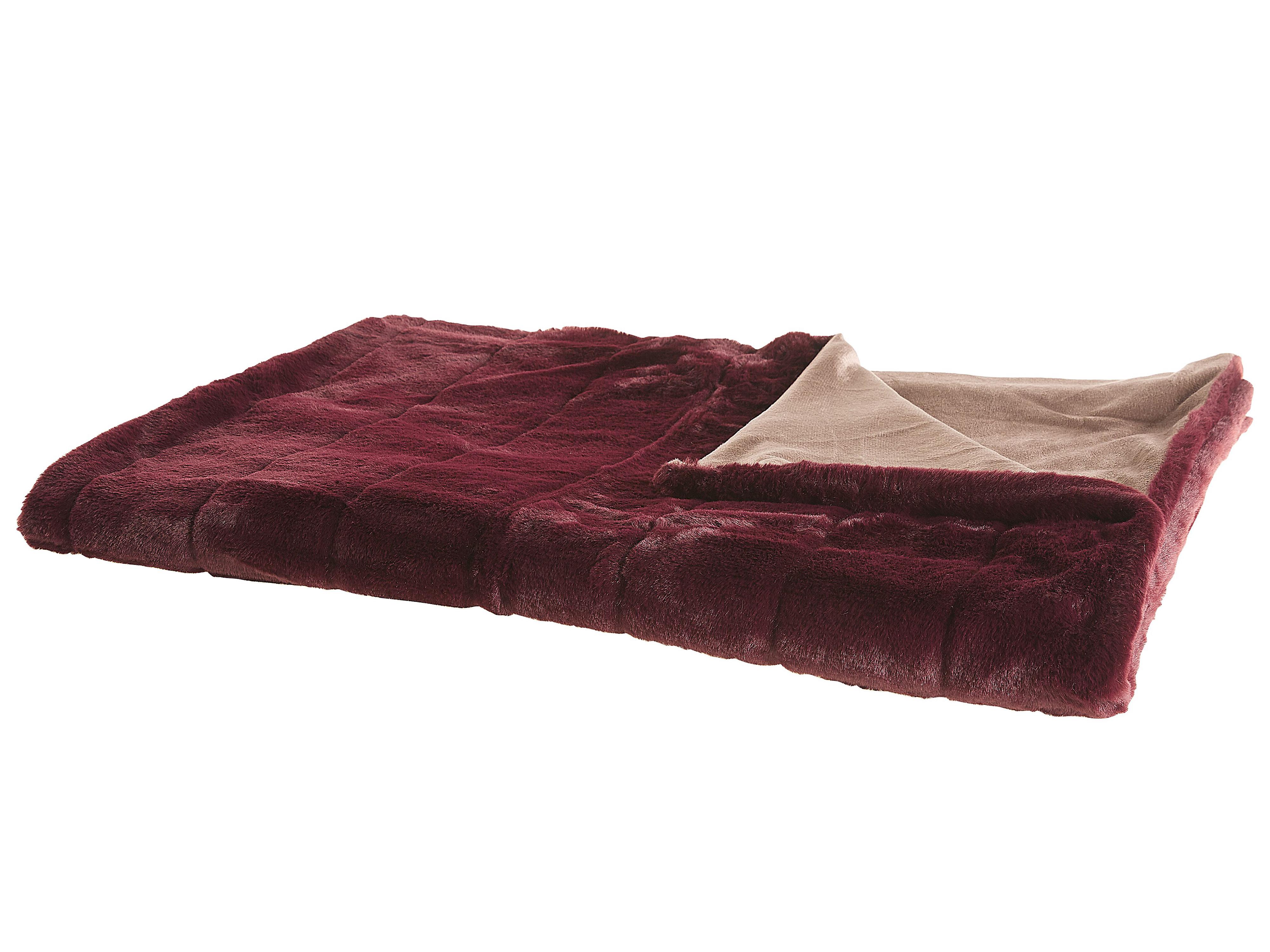 Blanket TANTAN 150 x 200 cm Burgundy