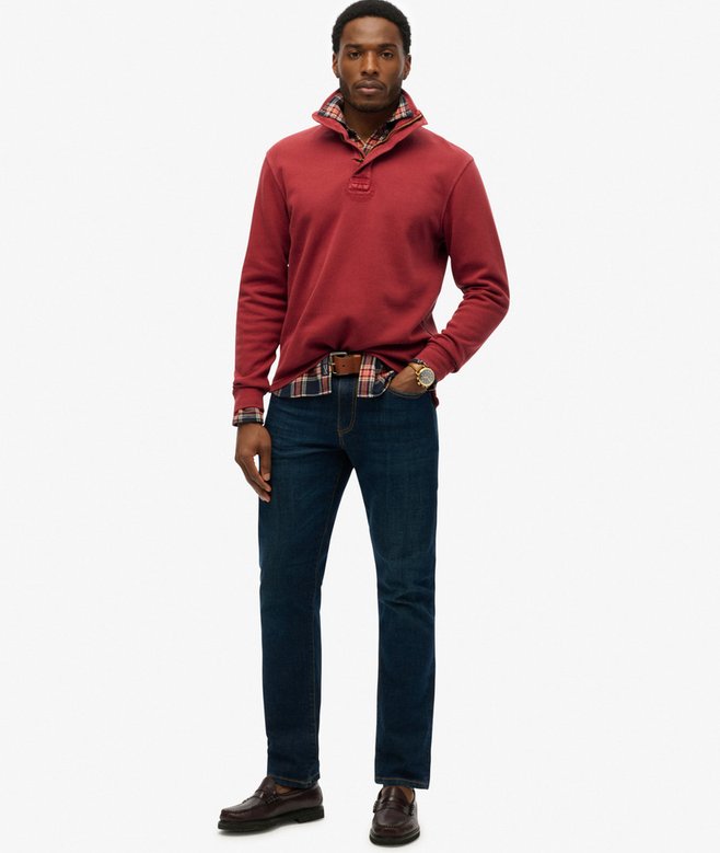 Cotton Classic Pique Half Zip Sweatshirt
