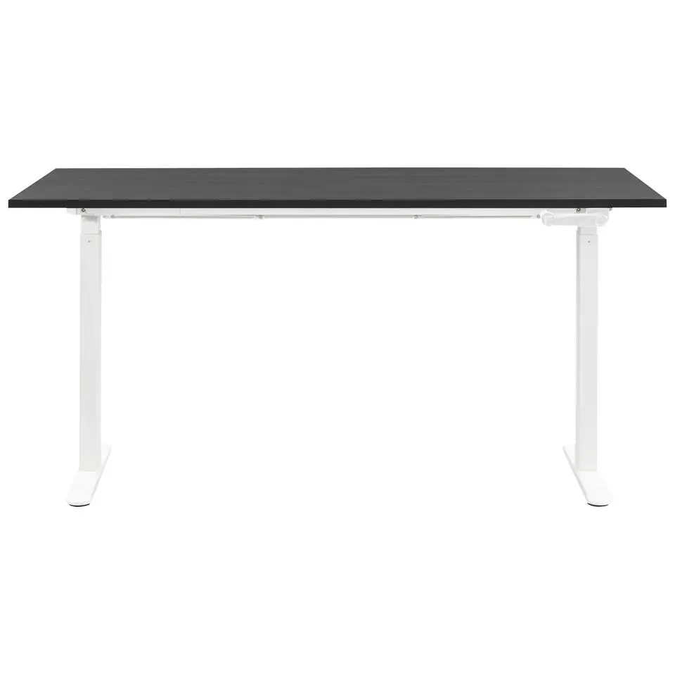 Bureau Homeworx zit/sta handmatig verstelbaar - zwart/wit - 75/118x160x80 cm