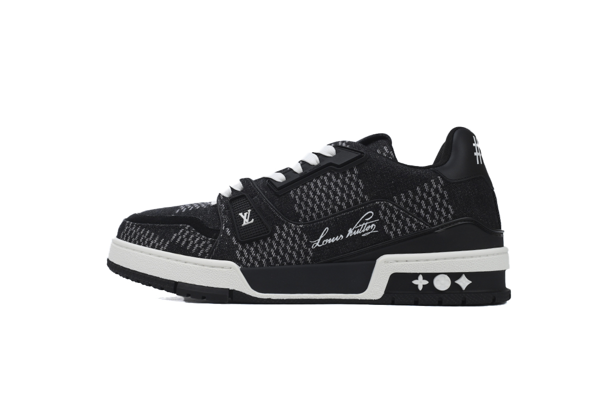 Louis Vuitton Trainer Black Damier 3D Denim