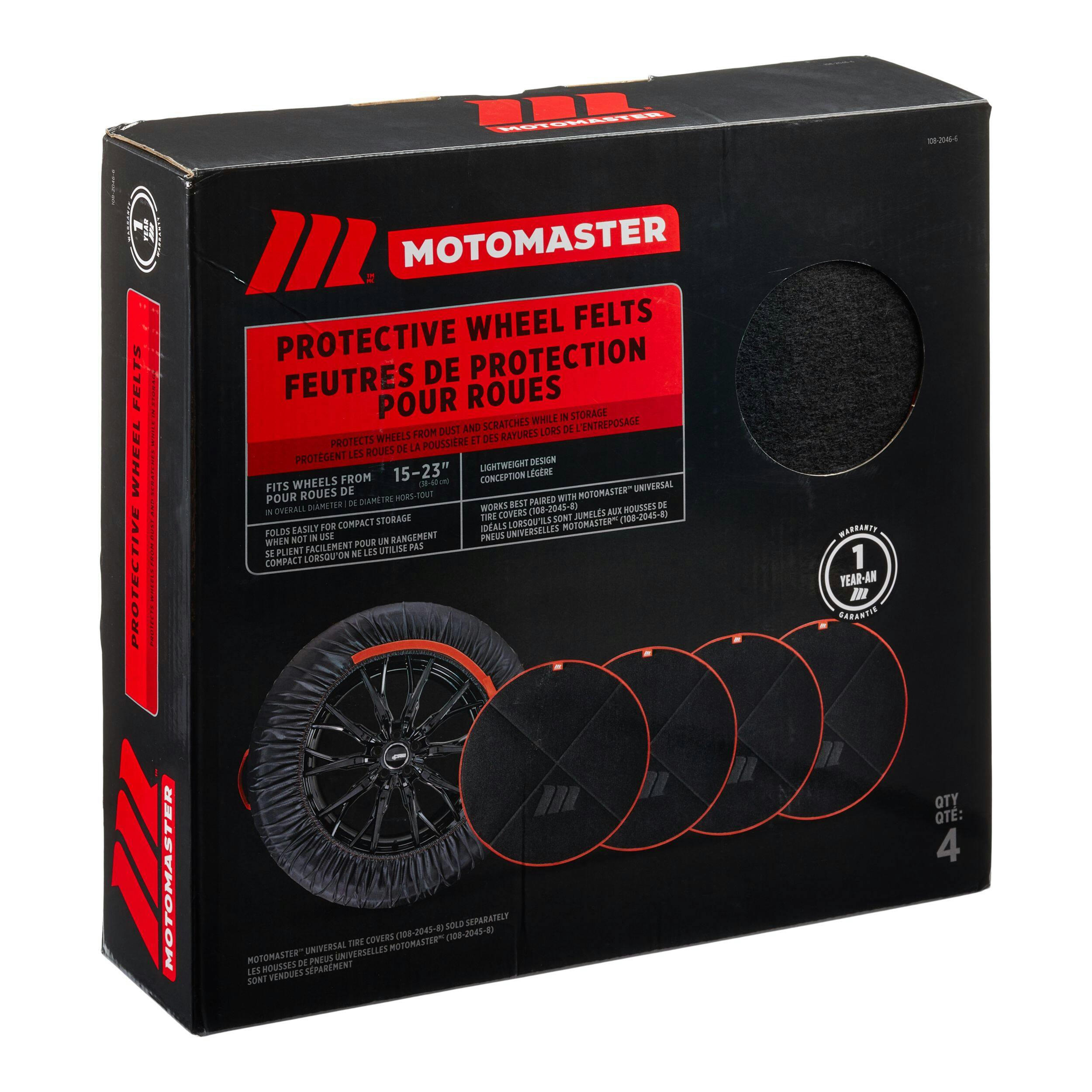MotoMaster Tire & Wheel Felts, 4-pk