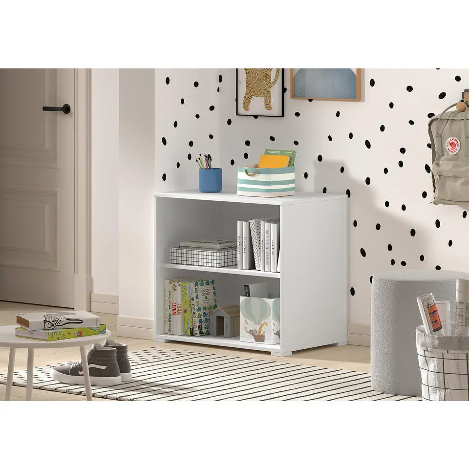 Vipack boekenkast Sam - wit - 62x43x68 cm