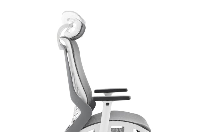 NNEKGE Elliot Office Chair (White Frame Grey)