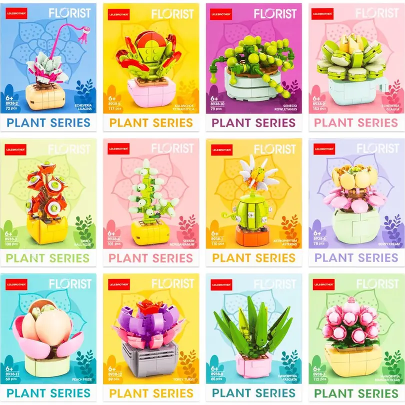 Bausatz 16-teilig Flowers Building Set 2