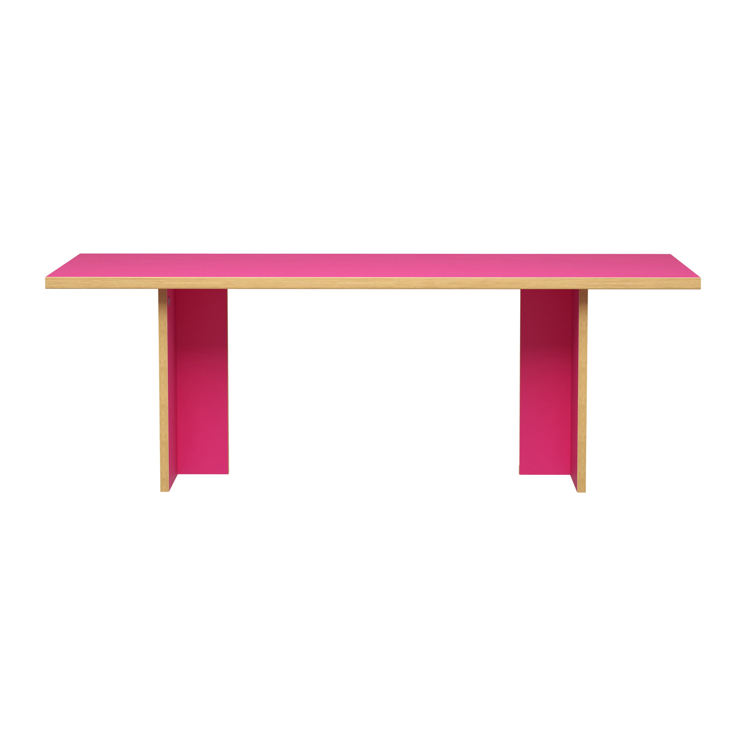 HKliving Dining Table Eettafel - 220 x 90 cm - Raspberry