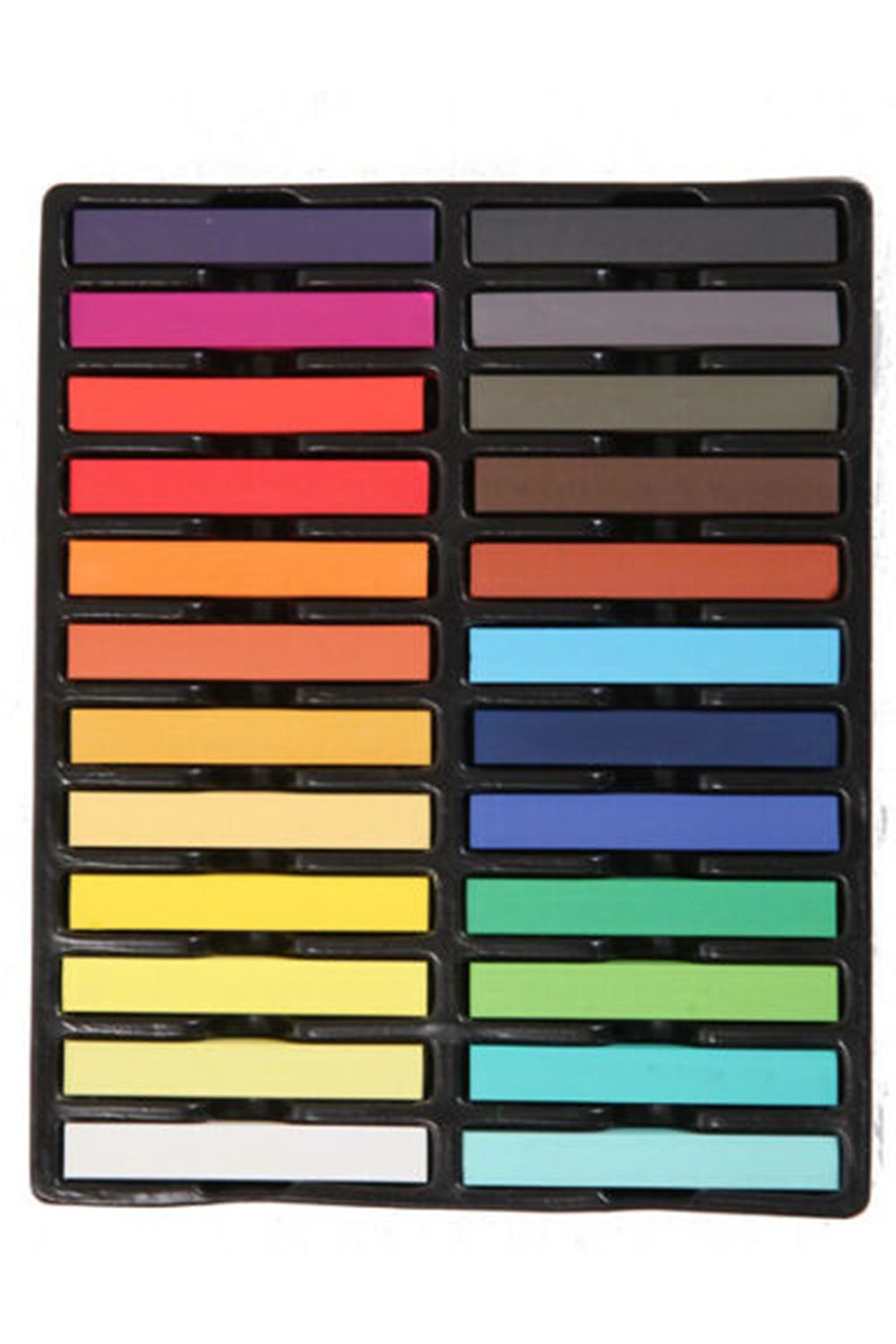 Neel Blue Neel Blue Temporary Hair Chalk Colour Pastel Dye, 24pcs