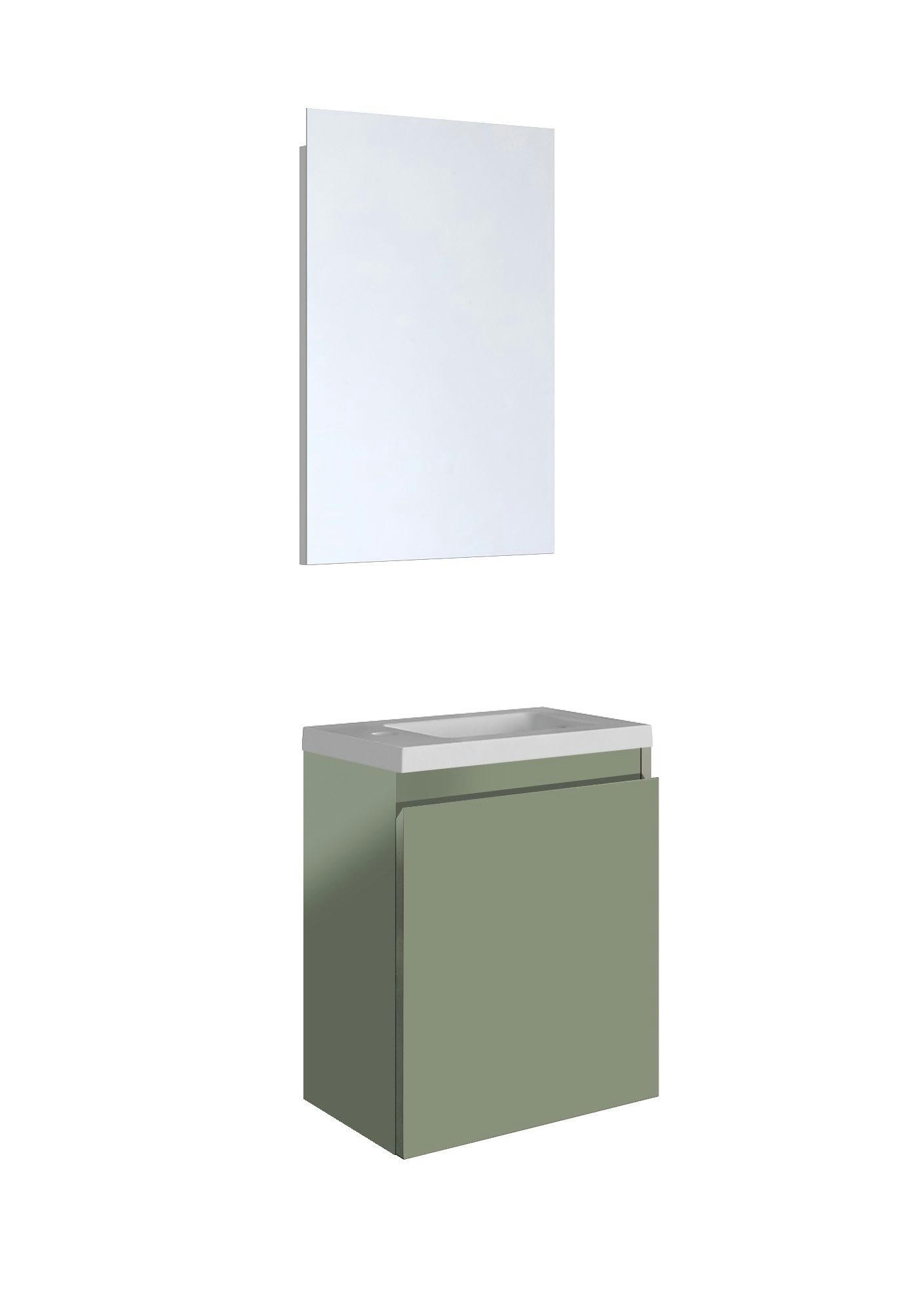 PORTO PACK - Meuble lave-mains vert de gris