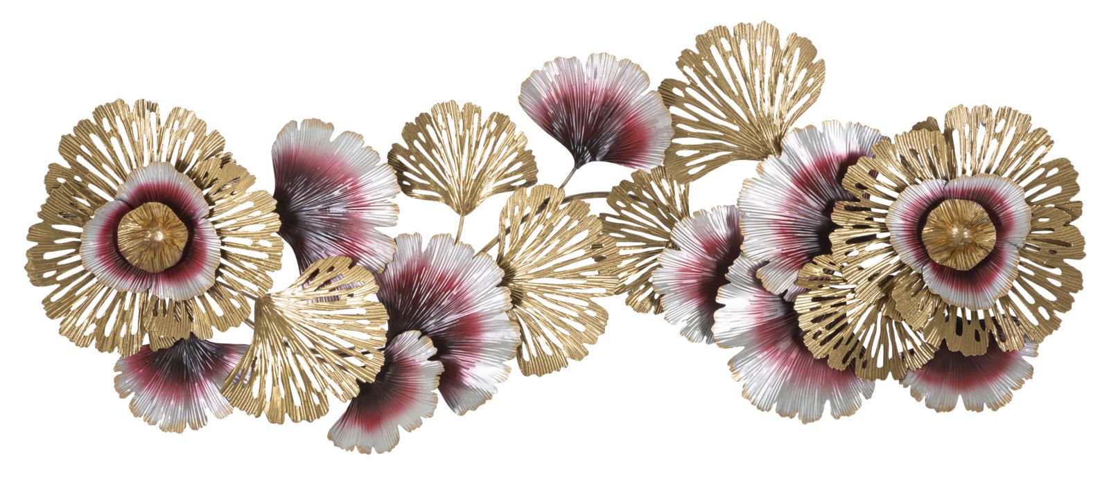 3D decoratief paneel in veelkleurig metaal 130x5,5x54 cm