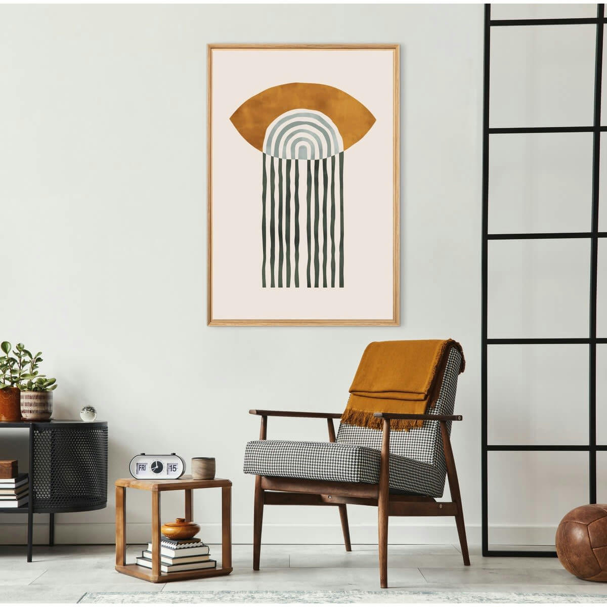 ABSTRAIT - Tableau mural encadré abstrait 65x97 cm