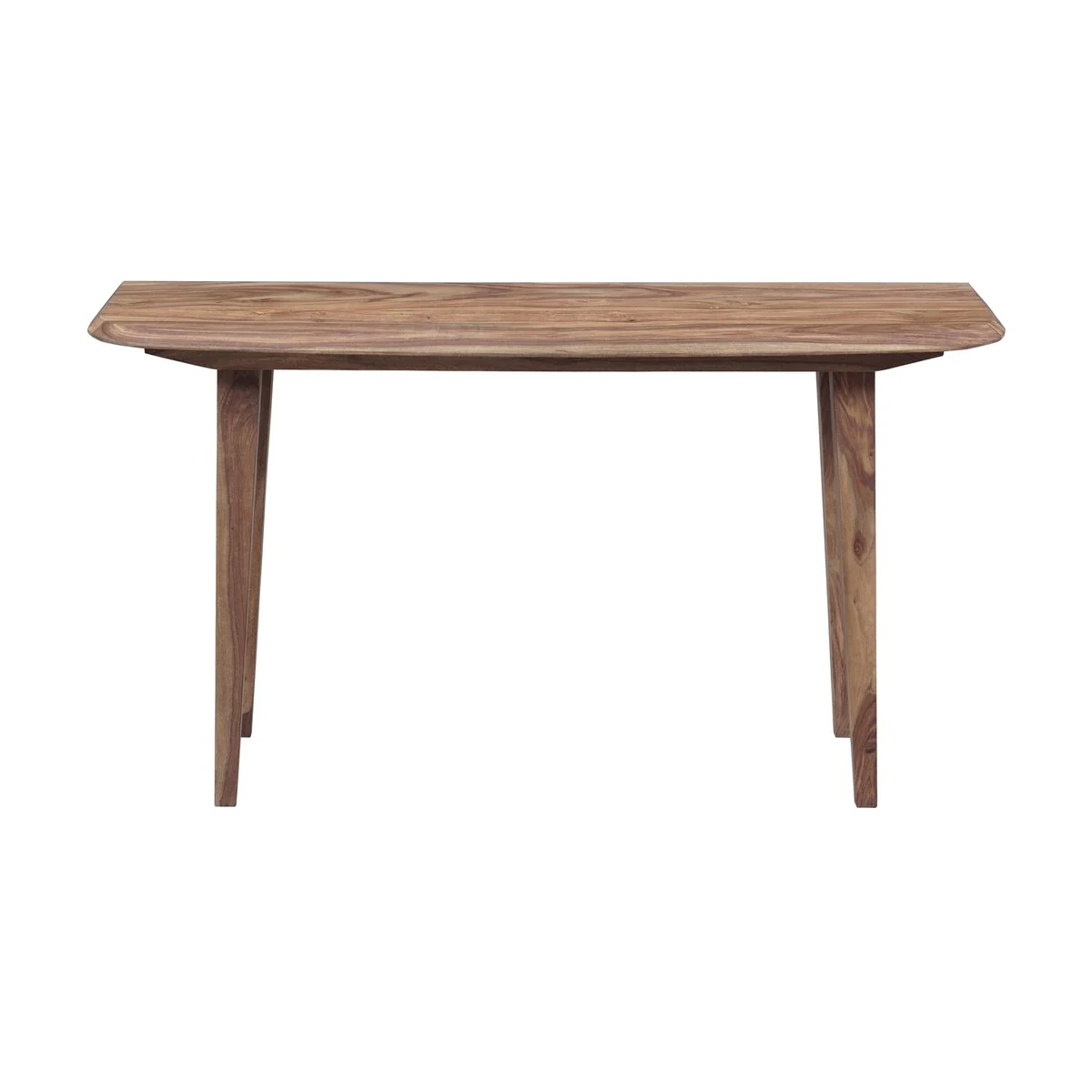 Porter Designs Fusion Mid-Century Modern Solid Wood Console Table, Natural