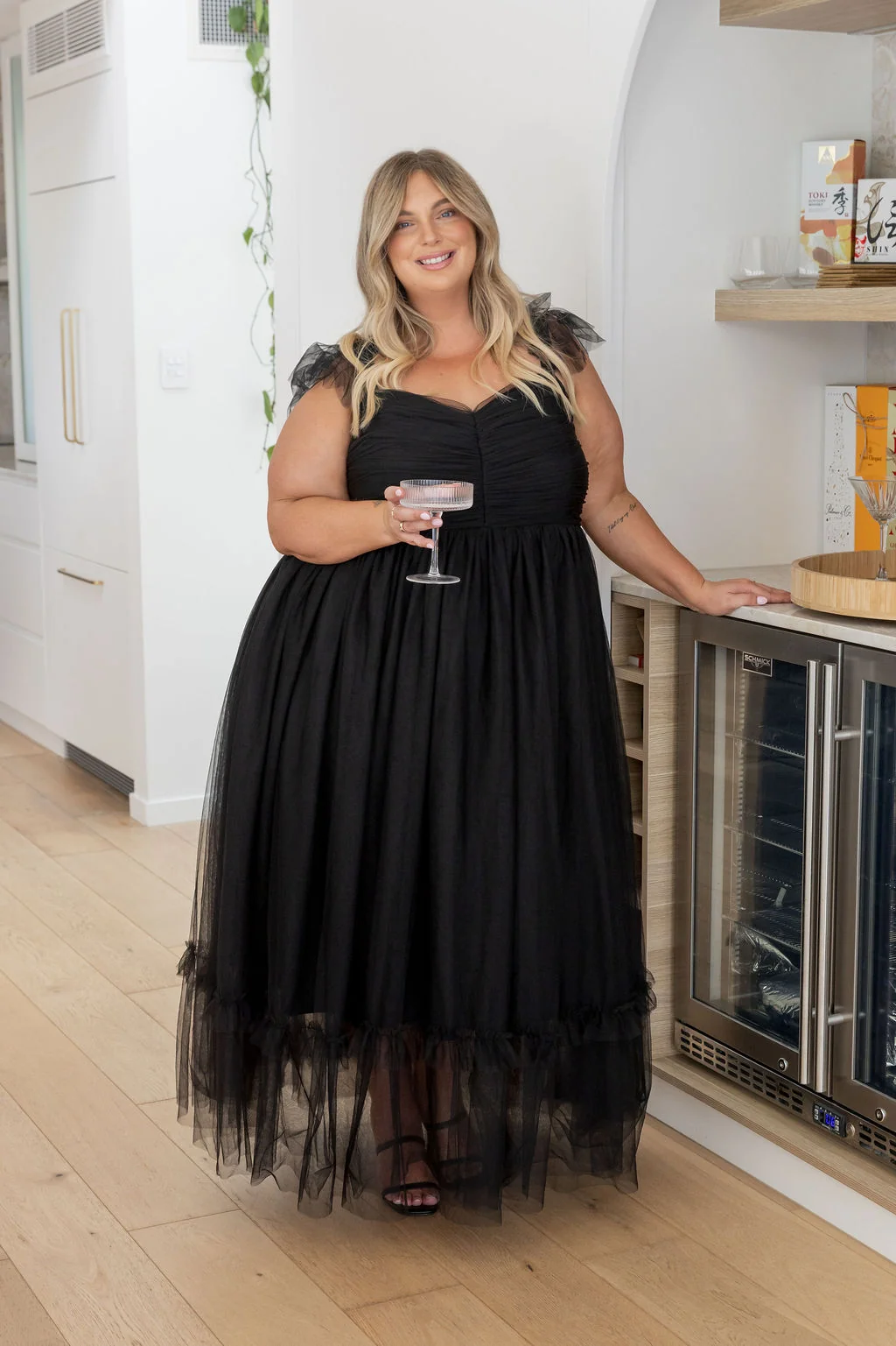 Princess Maxi Dress in Black