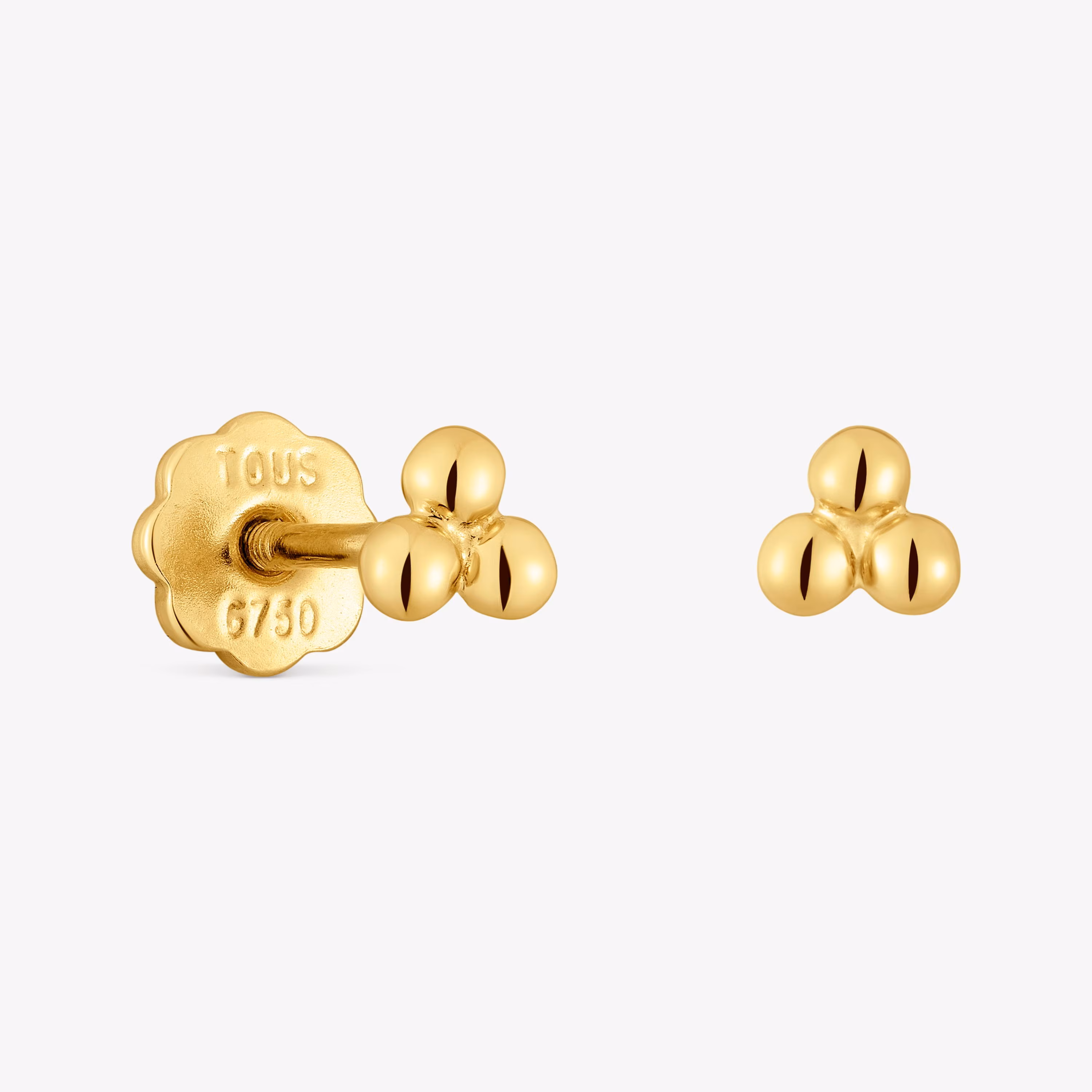 Pendientes de oro motivos 4 mm Basics