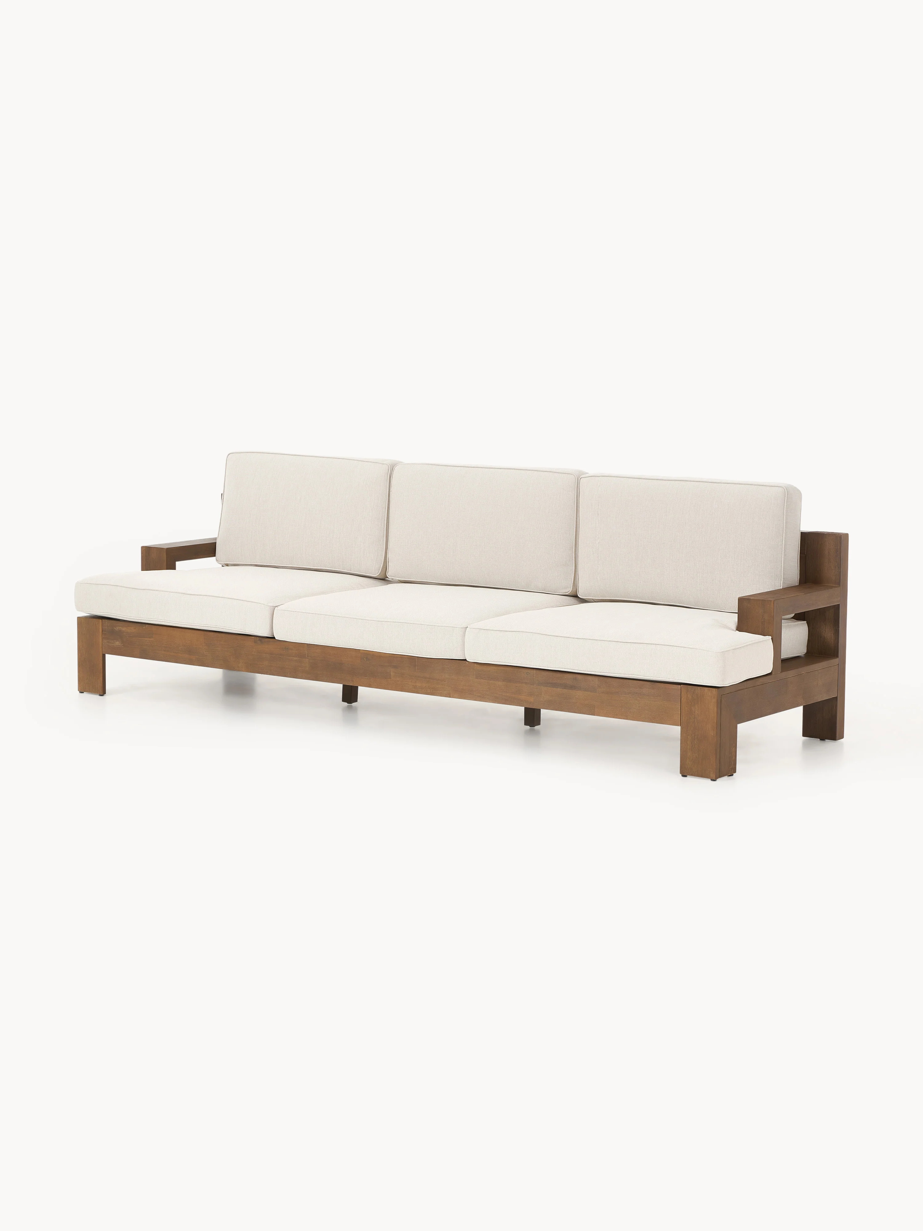 Garten-Loungesofa Joshua (3-Sitzer) aus Akazienholz
