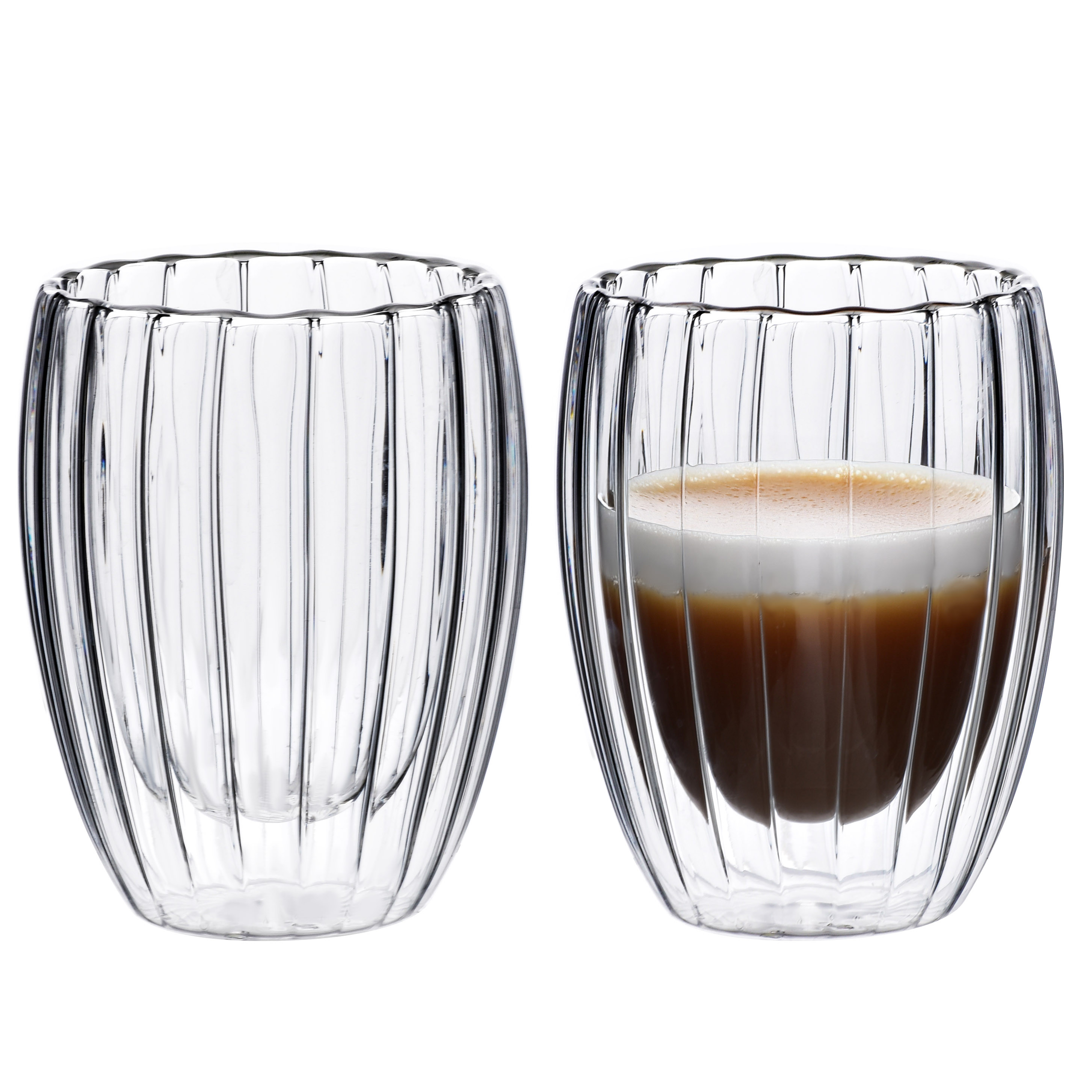 Komplet 2 szklanek PETER STRIPES 300ml 8x5x11,5cm