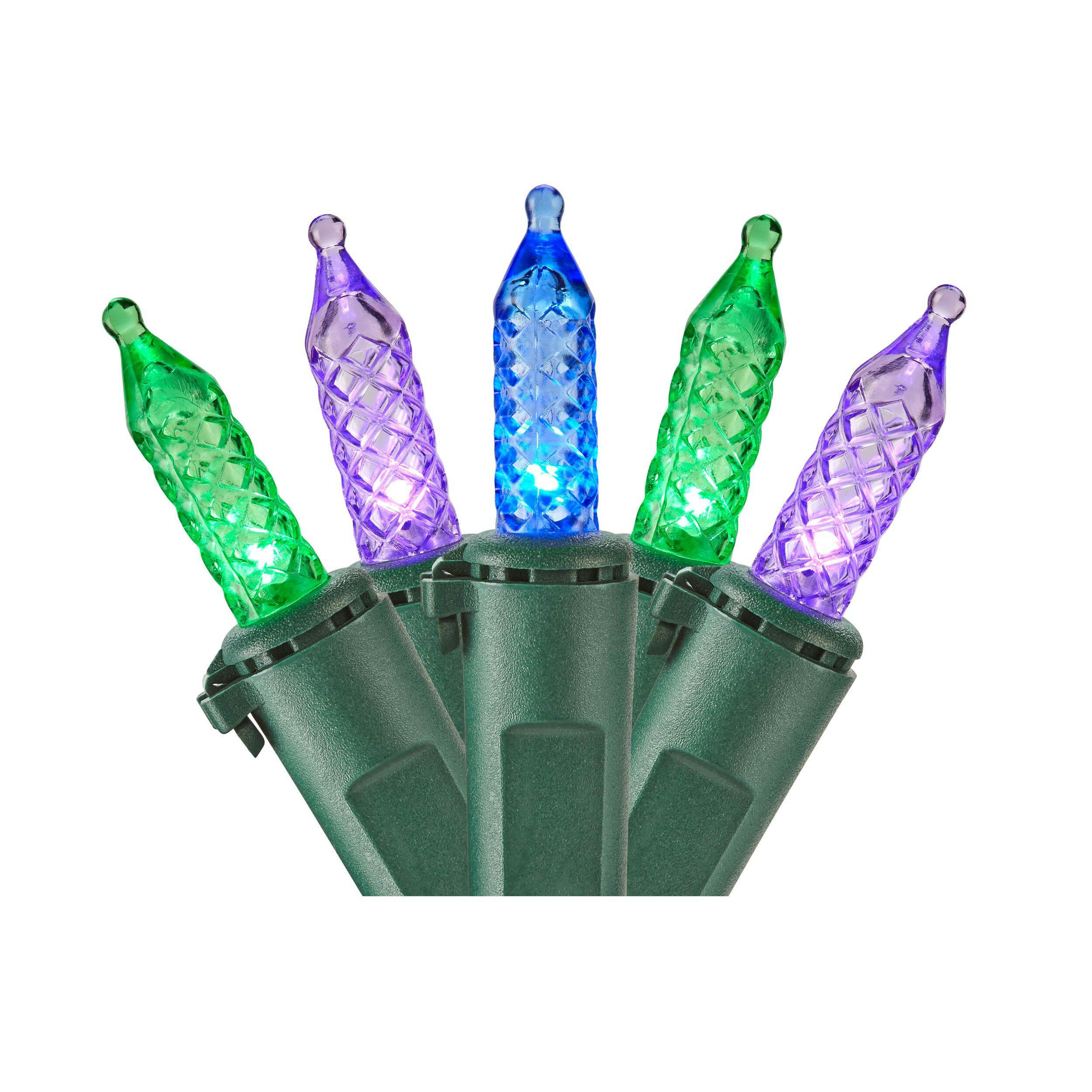 NOMA Outdoor 70 Mini LED Lights, Purple/Blue/Green