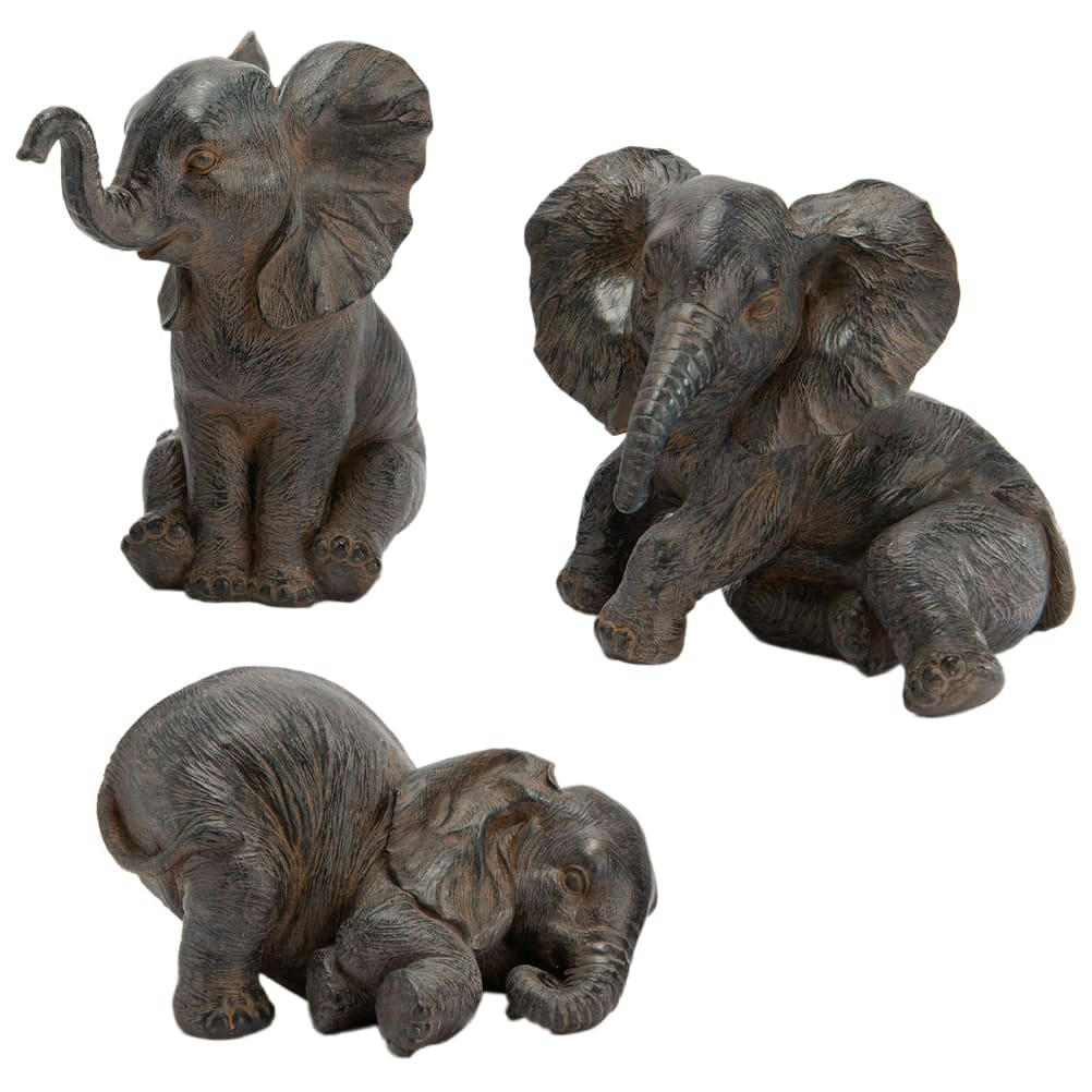 - Trois Statuettes de décoration Éléphant