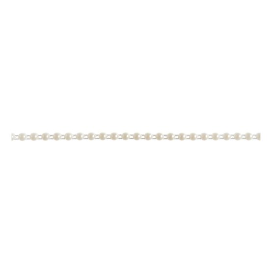 Ivory 4mm Flat Back Pearl Beading by the Metre