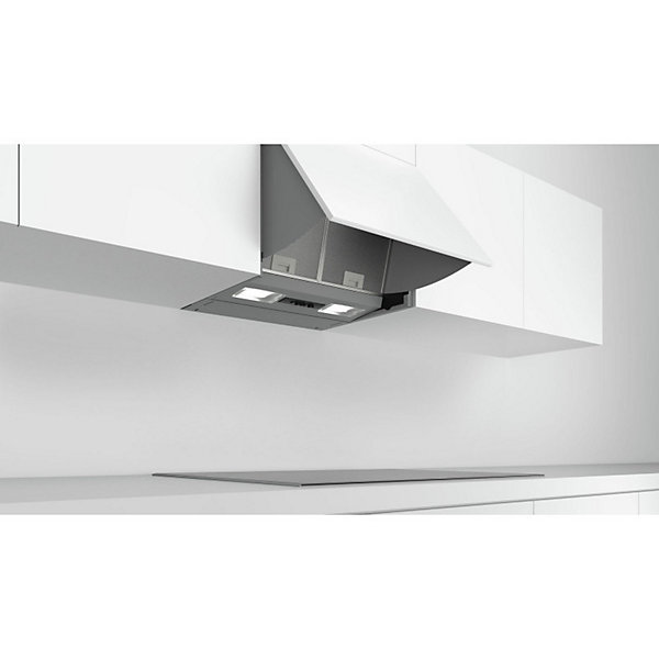 Bosch - Hotte tiroir escamotable 60 cm - 625 m3h - LED - evacuation ou recyclage
