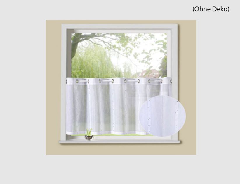 Ösenpanneau Pailette Weiß