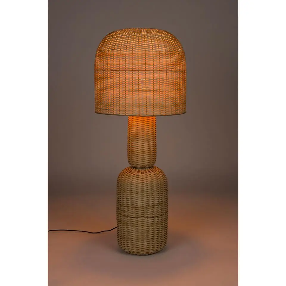 Housecraft Living Jude Vloerlamp Rotan - Bruin