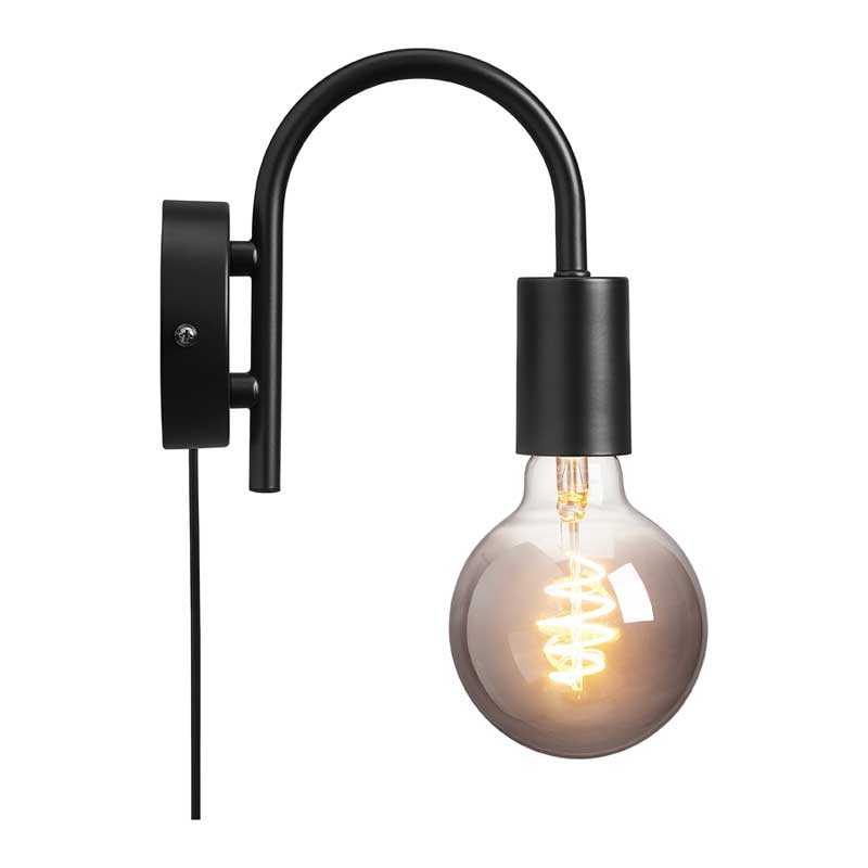 Nordlux Paco Wandlamp - E27 - Zwart