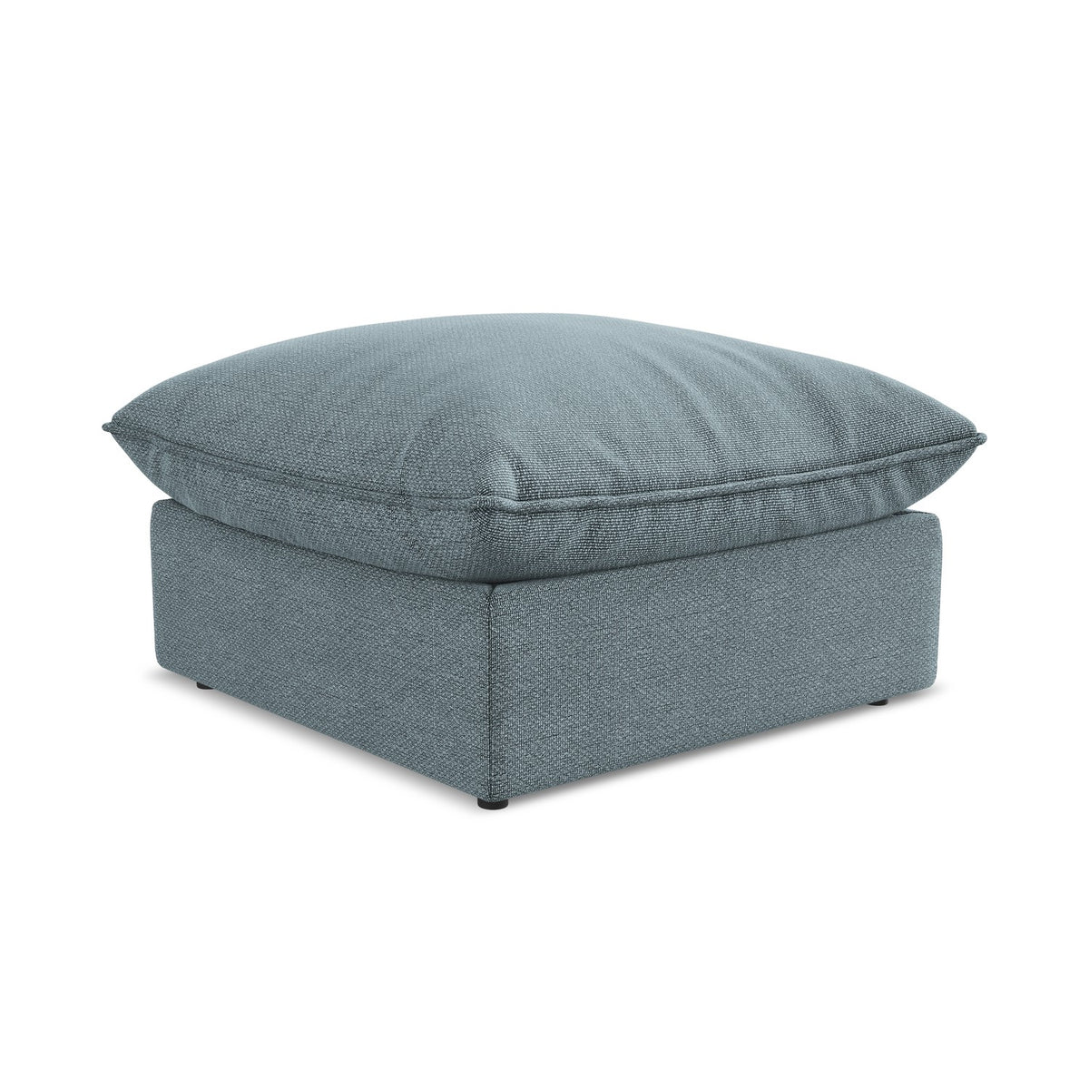 LaMiaSofa Poef Ravenna - bouclé - jeans - 75x75x45