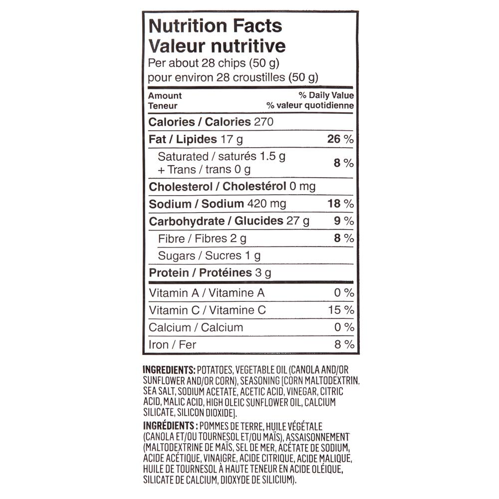 FRANK Salt & Malt Vinegar Kettle Potato Chips, 170-g