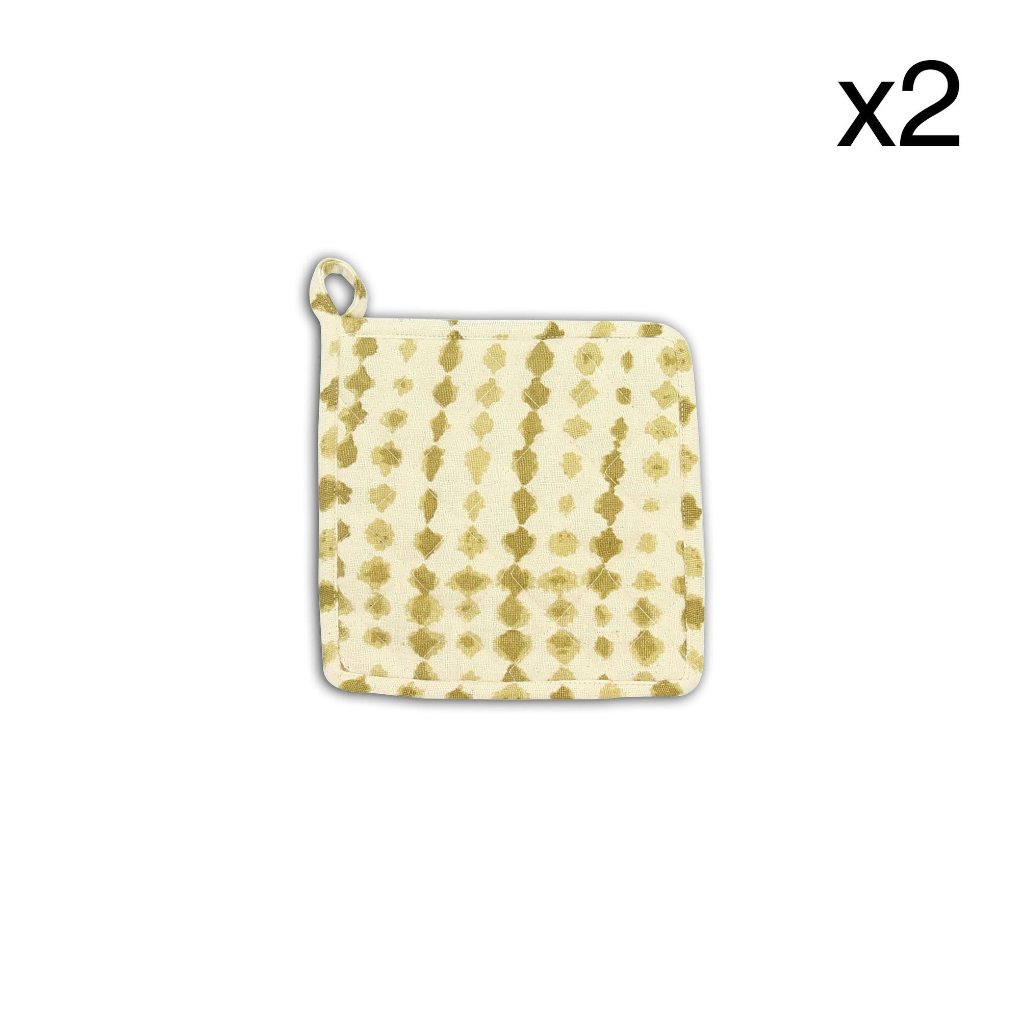 EGITO - Set de 2 maniques jaune