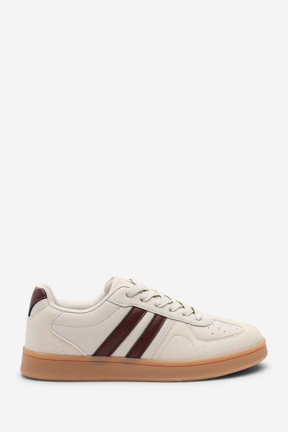 Where's That From Arelia' Retro Lace Up Trainers with Stripes Detail