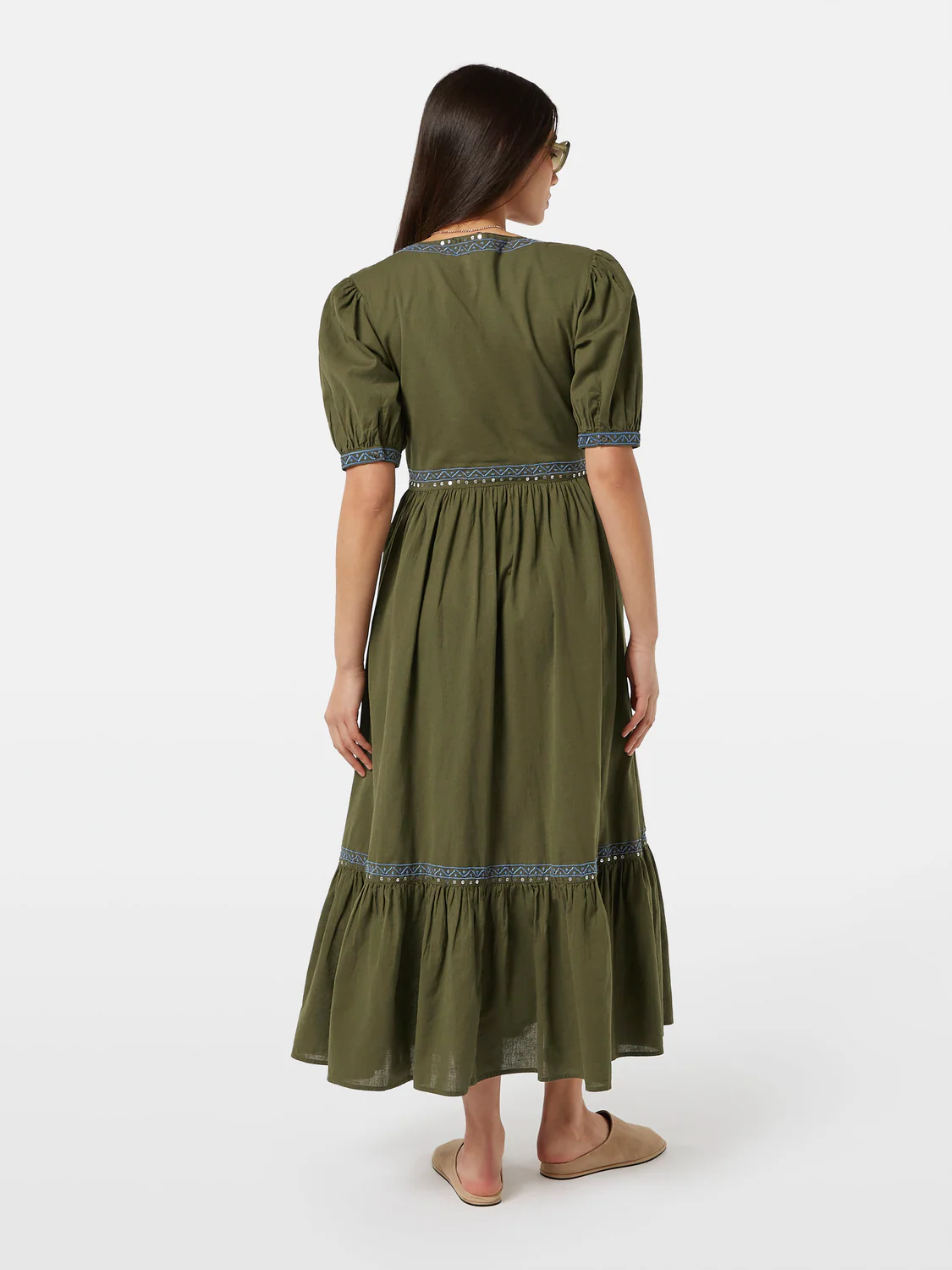 Embroidered Maxi Dress