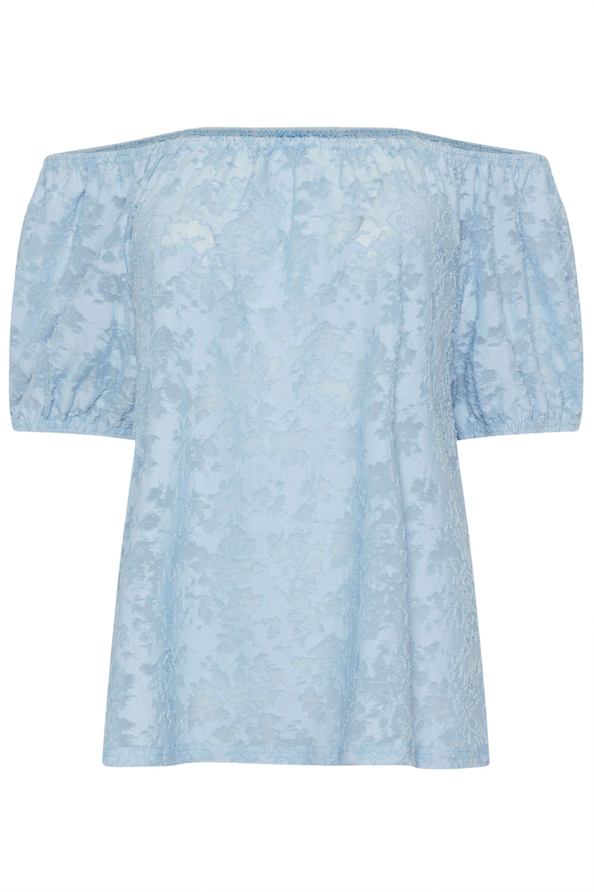 M&Co Burnout Floral Bardot Top