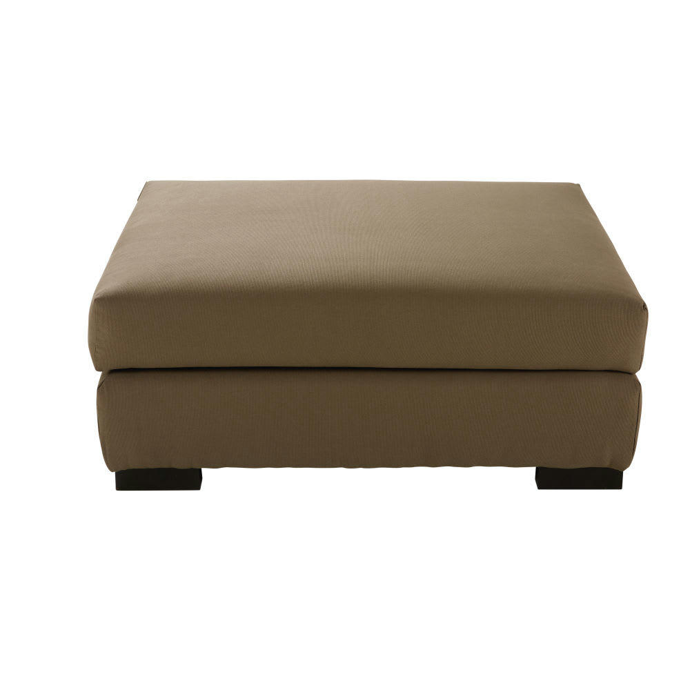 Terence - Pouf pour canapé modulable gris taupe