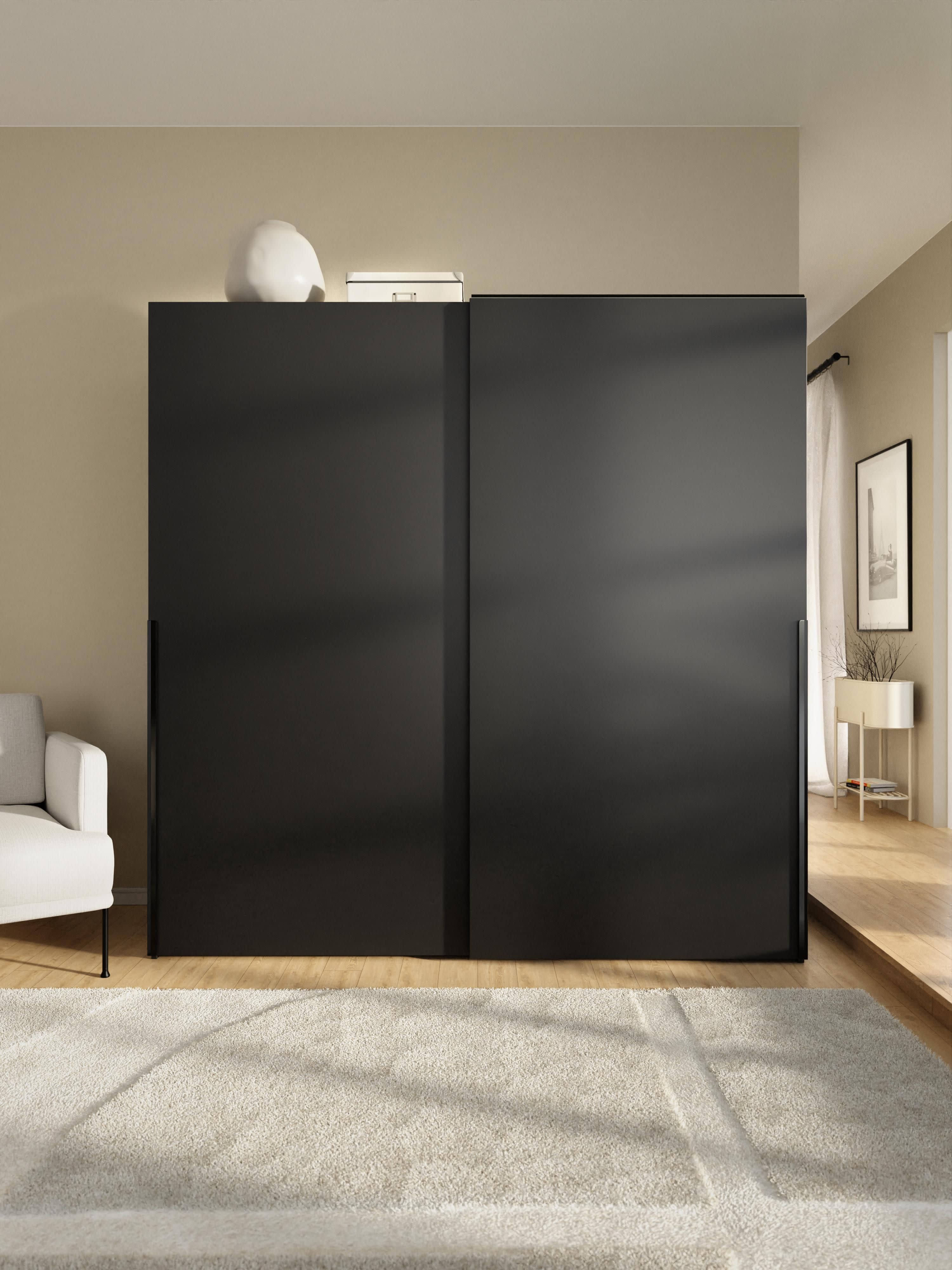 Modularer Schwebetürenschrank Leon, 200 cm Breite, in verschiedenen Größen