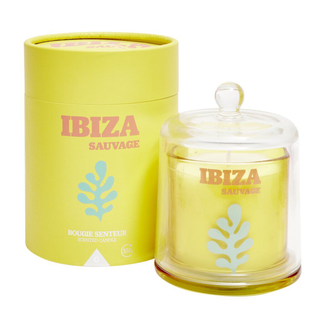 Bougie parfumée dans verre inspiration voyage Ø10,5xH13,5cm (4 modèles)