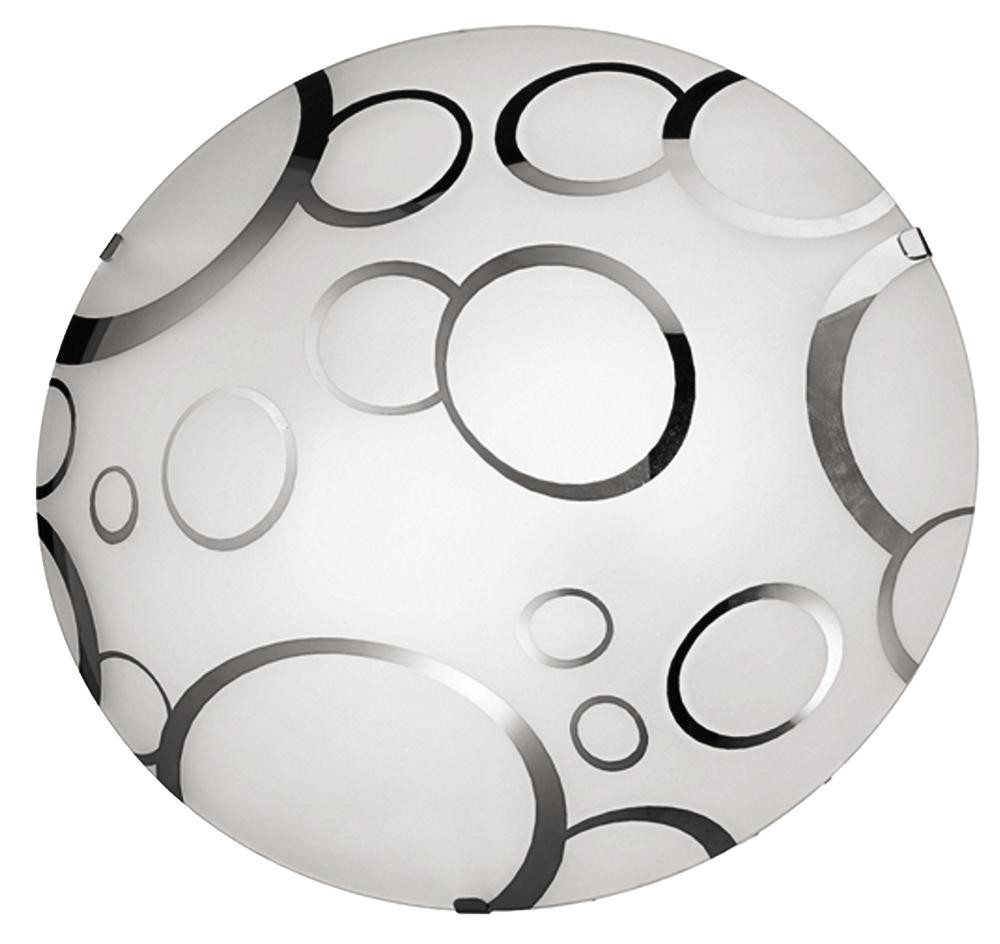 Plafonchromowany czarny okrągły 40cm DOKA 2xE27x40W IP20 Candellux