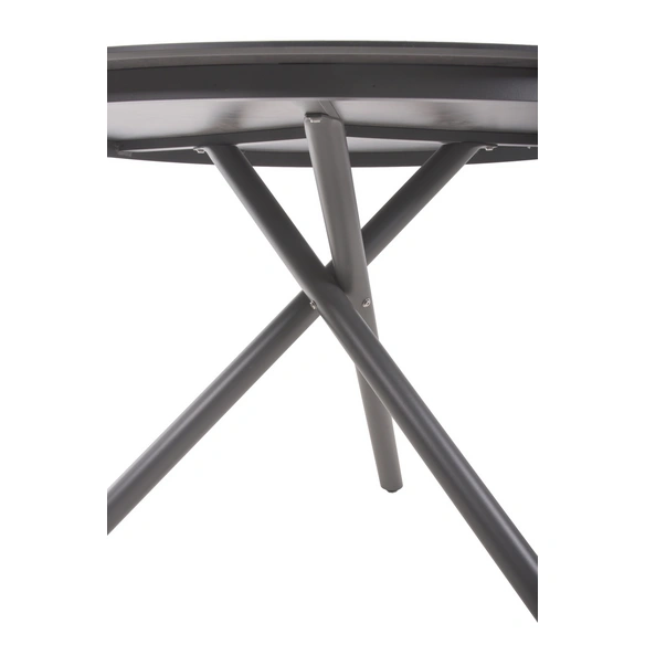 Tischgruppe »SOPHIA«, 5-tlg., Schwarz, Aluminium, Kunststoff