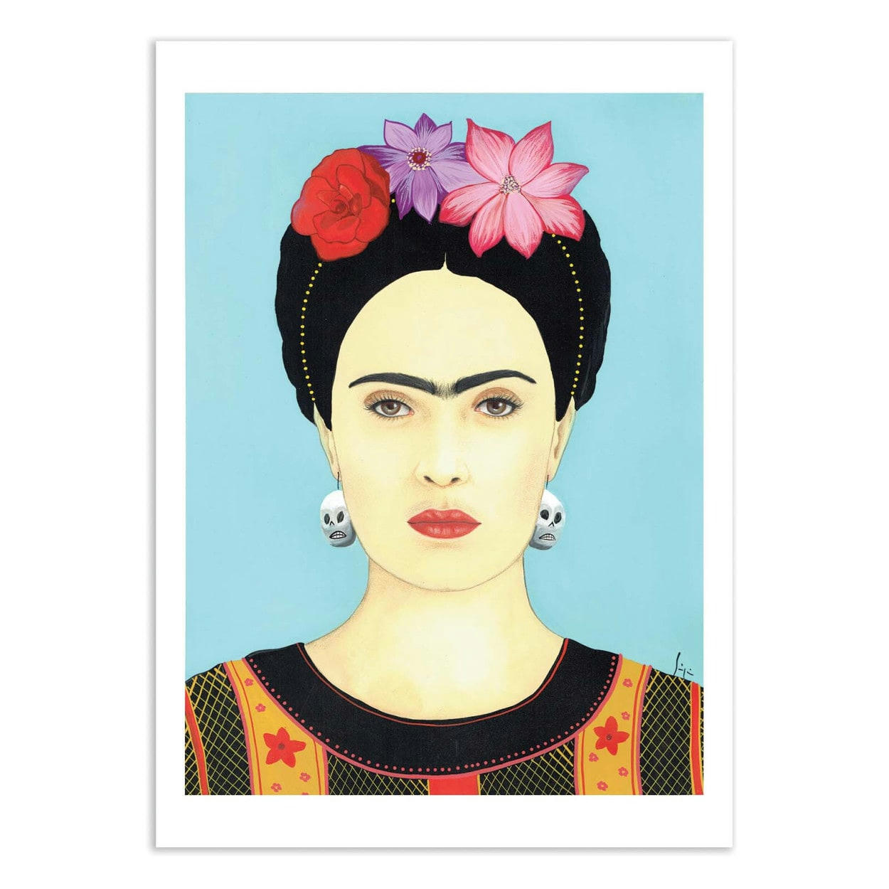 ART DANS LA PEAU - FRIDA BY SOIZIC BIHEL - ART DANS LA PEAU - Affiche d